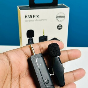 K35 Pro Single Mic Wireless Lavalier Microphone