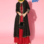 Full AC Cotton printed ethnic wear Ready kurta set (3pis)