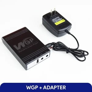WGP mini UPS 5/12/12v + Gear Up Router Power Adapter (AC 100-240V To DC 12V, 3A)