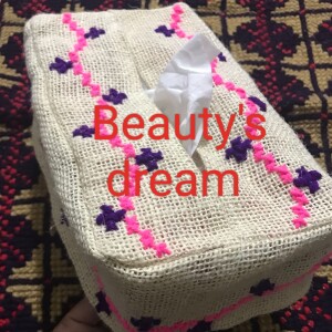 Beauty's dream. Tissue box Cover. টিস্যু বক্স কভার