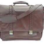 Custom Logo Leather Office Business Computer Laptop Briefcase Bag For Men