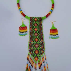 Loom & rope necklace