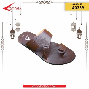 Leather Angta Sandal for men Chocolate Color A0239