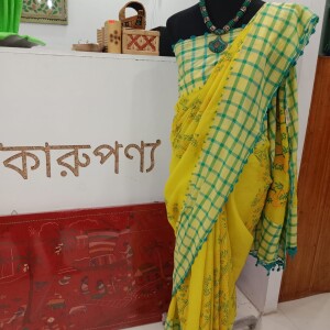 Thread work saree