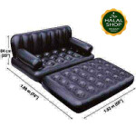 Sofa Cum Bed (5 In 1) Bestway Air Sofa,76″ X 60” X 25“ With Free Pumper