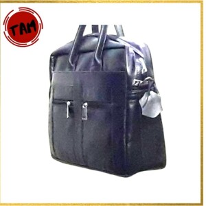 TAM Manufacturer Custom Logo Black Genuine Leather Executive Laptop Bag Office Genuine Leather Briefcase For Men