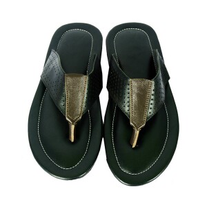 A0207 Black Color Leather Sandal for men