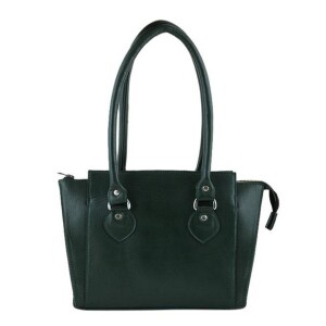 Green Leather Casual Shoulder Bag For Women B021A