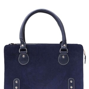 Leather Handbag For Women - B008 Navy Blue