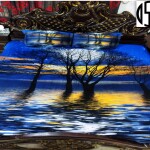 Bed Sheet_Digital Print_Tree with Pillow_King Size