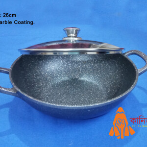 Curry Pan (28)cm: Elegant Marble Coating