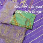 Beauty's dresser.  জর্জেট ওড়না ড্রেস। দেশীয় থ্রি পিস