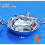 iNduction Curry Pan: 28cm,  Stainless Steel Mirror Finish