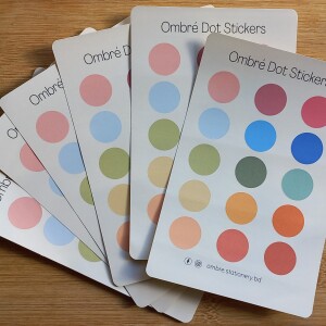 Ombré Dot Stickers Sheet - Highlight Tones