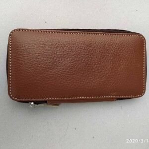 KA05 Round Zipper Design Varieties Color Leather Key Holder used for Big key for Bank Locker
