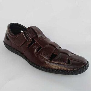 A0215 Choklet Color Leather Sandal For Men