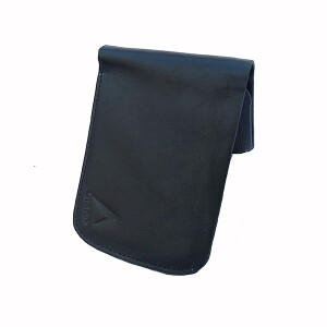 WA076 Round Shape Design Black Color Cutting Wallet