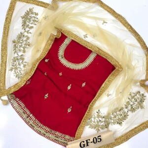 Georgette Dress with Embroidery  work