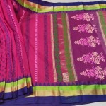 Tangail cotton Block print Saree
