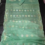 Beautiful Jamdani saree, Dhaka e Jamdani saree, half silk Jamdani saree, handloom Jamdani saree