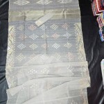 Beautiful Jamdani saree, Dhaka e Jamdani saree, half silk Jamdani saree, handloom Jamdani saree