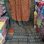 Silk vegetable batik Saree