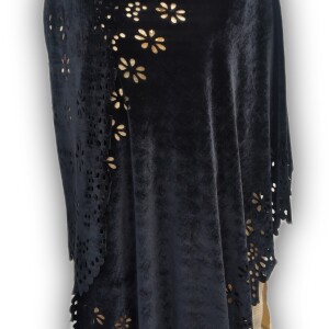 Velvet lasercut shawl