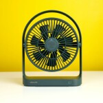 JISULIFE FA19 Rechargeable Fan 4000mAh Battery With Type C Charging Port- Green Color