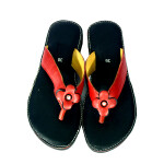 Leather Sandal For Women A026 Red Color