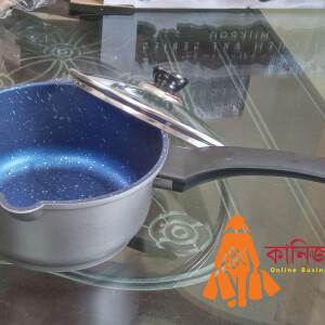 Milk Pan (16cm): Ceramic Marble Coating-Velvet Blue