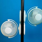 Mini Clip Fan 360 Degree Rotation Rechargeable Fan (WiWu FS03)