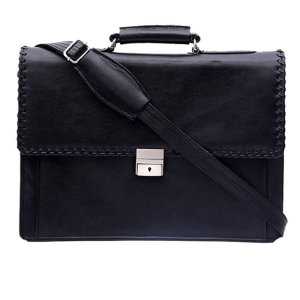 Leather Official Bag For Men MA014 BLACK