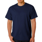 Cotton Regular Fit Navy Blue T-shirt for Men
