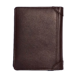 Chocolate Color Leather Wallet for Men WA017