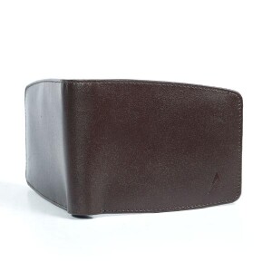 Leather Round Shape Wallet for Men WA041