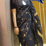 handpainted saree