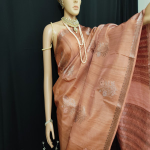 Eid Special 15%Discount : Code-0025, Pure High-end Tussar Handloom Saree;
