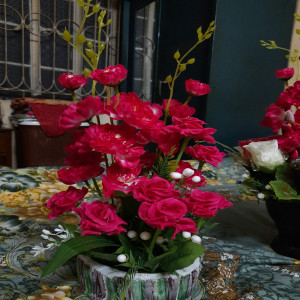 Flower Vase - Red