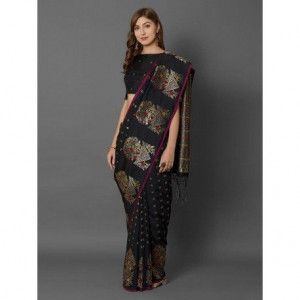 Latest Designer Luxury Exclusive Printed Silk Saree With Blouse Piece