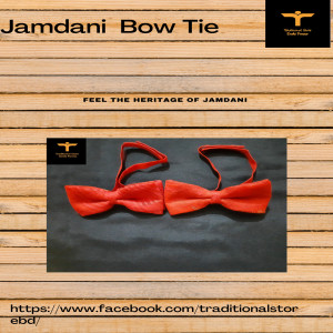 jamdani Bow Tie