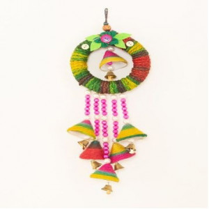 Handmade Colorful Wind Chime Jute Doorbell / Jute Doorbell / Door Bell