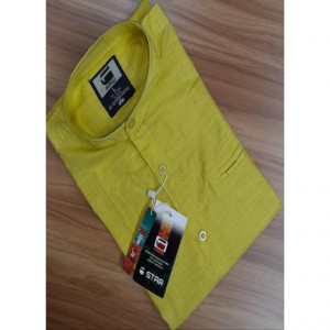 Cotton shirt yellowish