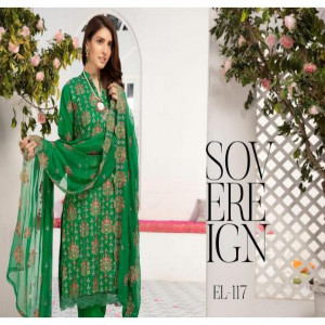 #Embroidered lawn with Chiffon Collection