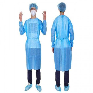 One time apron/ PPE With Mask, Head Cover