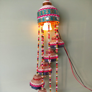 Multi-Coloured Hanging Lamp Shade- SKH